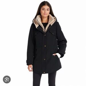 Koolaburra by UGG Faux-Fur Lined Parka – Black – winter coat